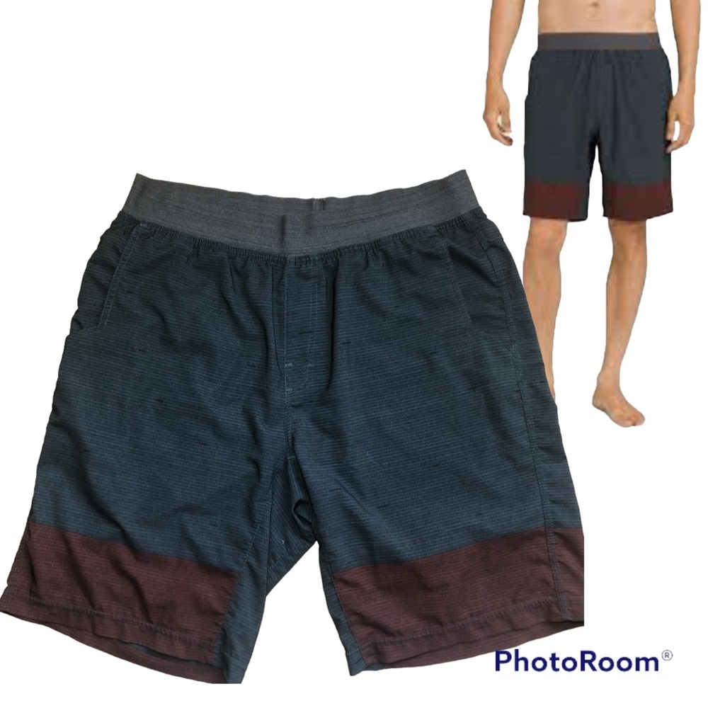 Prana Super Mojo II Multi Colored Stretch Waist Quick Dry Shorts